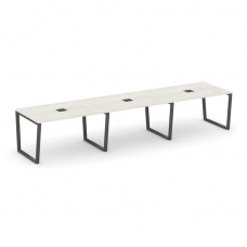 Style Project Стол переговорный SN-6T2.SPRG-024 Дуб Наварра/Металл Антрацит/Заглушка Металл Антрацит