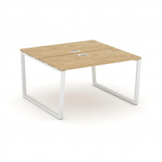 Style Project Рабочая станция 2-х сторон. SN-6T2.DRS-024 Тиквуд Светлый/Металл Белый/Заглушка Пласти