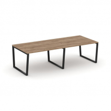 Style Project Стол переговорный SN-6T2.SPRG-043.3 Дуб Табак/Металл Черный 2760*1180*750