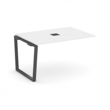 Style Project Проходной наб. элем. перег. стола SN-6T2.NSPRG-004 Белый/Металл Антрацит/Заглушка Мета