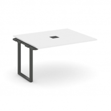 Style Project Проходной наб. элем. перег. стола SN-6O.NSPRG-033 Белый/Металл Антрацит 1380*1180*750