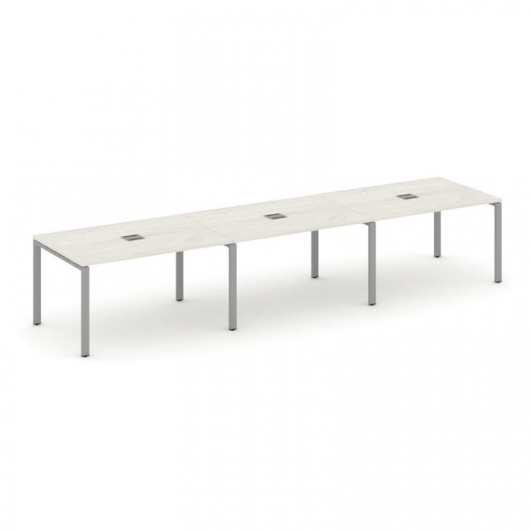 Style Project Стол переговорный SN-6P.SPRG-022 Дуб Наварра/Металл Серый 3540*980*750