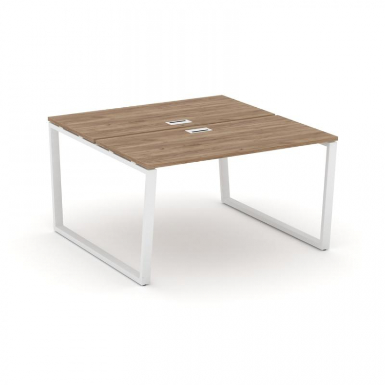 Style Project Рабочая станция 2-х сторон. SN-6T2.DRS-012 Дуб Табак/Металл Белый/Заглушка Пластик Бел