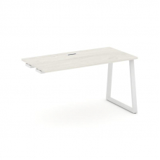 Style Project Стол-приставка к опор. элем. SN-6T1.OPRS-001 Дуб Наварра/Металл Белый/Заглушка Пластик