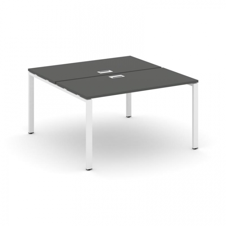 Style Project Рабочая станция 2-х сторон. SN-6P.DRS-014 Антрацит/Металл Белый 1580*1432*750