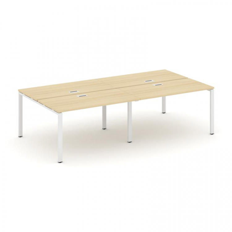 Style Project Рабочая станция 2-х сторон. SN-6P.DRS-041 Акация Лорка/Металл Белый 1960*1432*750