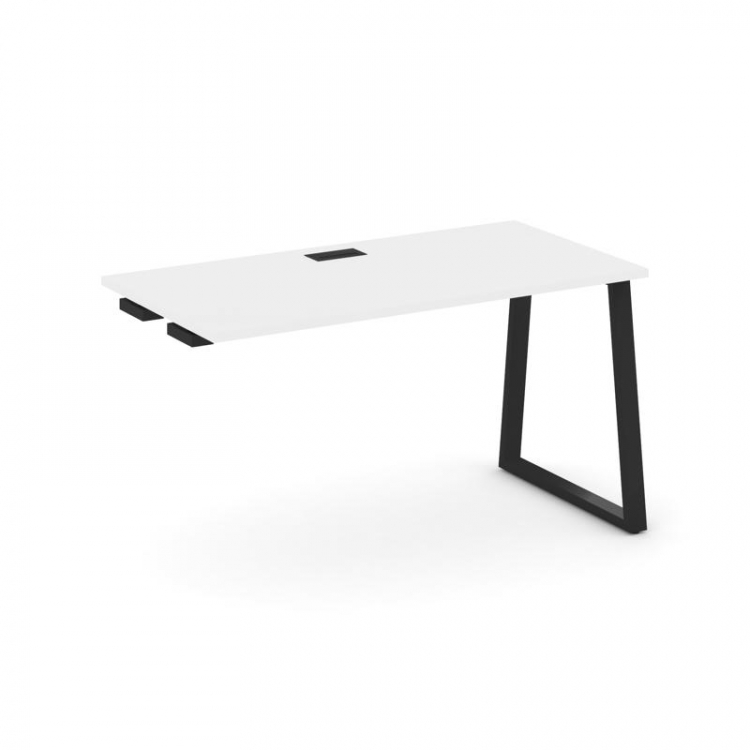 Style Project Стол-приставка к опор. элем. SN-6T1.OPRS-002 Белый/Металл Черный/Заглушка Пластик Черн