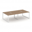 Style Project Рабочая станция 2-х сторон. SN-6O.DRS-051 Дуб Табак/Металл Белый 1960*1632*750
