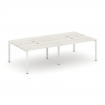 Style Project Рабочая станция 2-х сторон. SN-6P.DRS-033 Дуб Наварра/Металл Белый 2760*1232*750