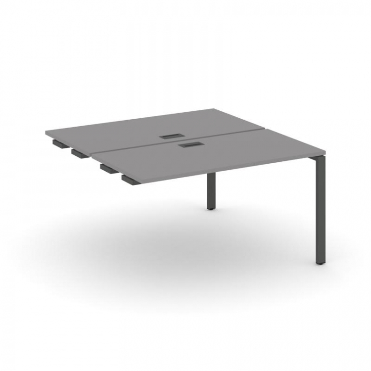 Стайл Проджект Стол приставка к опорным элементам SN-6P.DPRS-013 Серый Пепел/Металл Антрацит 1380*14