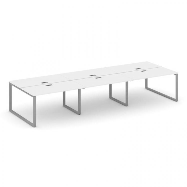 Style Project Рабочая станция 2-х сторон. SN-6O.DRS-081 Белый/Металл Серый 2940*1632*750