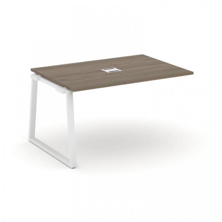 Style Project Проходной наб. элем. перег. стола SN-6T1.NSPRG-003 Вяз Благородный/Металл Белый/Заглуш