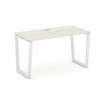 Style Project Стол письменный SN-6T2.SP-024 Дуб Наварра/Металл Белый/Заглушка Пластик Белый 1580*800