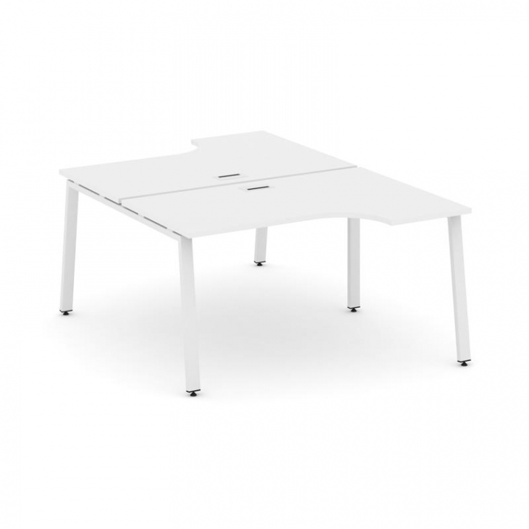 Style Project Рабочая станция эргоном. SN-6A.DRPA-002 Белый/Металл Белый 1580*600/2000*750