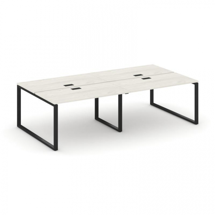 Style Project Рабочая станция 2-х сторон. SN-6O.DRS-051 Дуб Наварра/Металл Черный 1960*1632*750