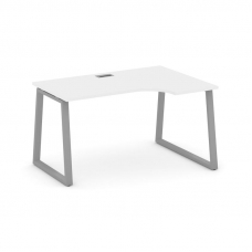 Style Project Стол рабочий эргоном. SN-6T1.SPA-012(R) Белый/Металл Серый/Заглушка Пластик Серебро 15