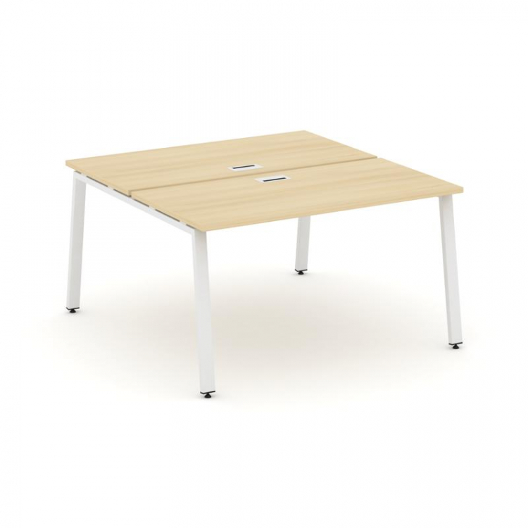 Style Project Рабочая станция 2-х сторон. SN-6A.DRS-004 Акация Лорка/Металл Белый 1580*1232*750