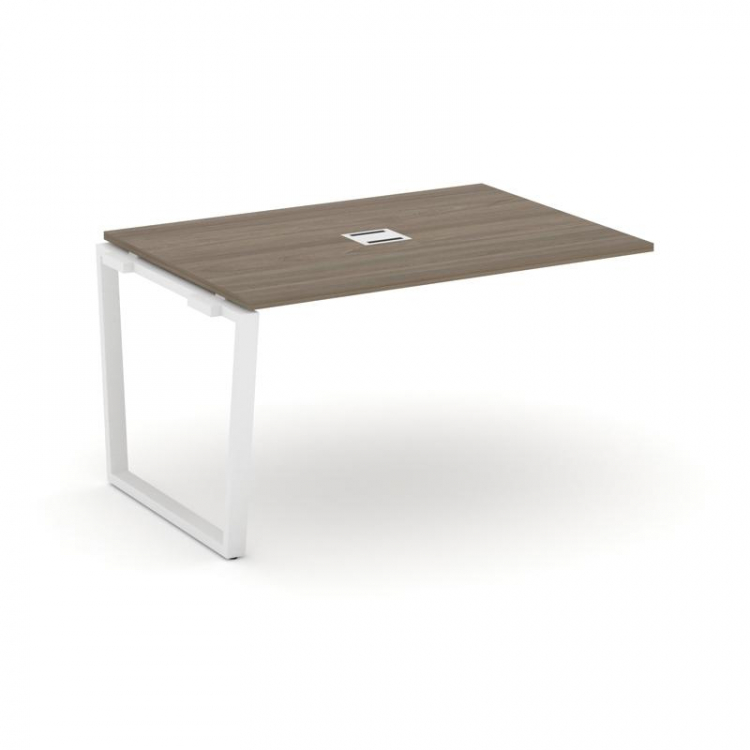 Style Project Проходной наб. элем. перег. стола SN-6T2.NSPRG-004 Вяз Благородный/Металл Белый/Заглуш