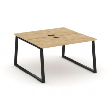 Style Project Рабочая станция 2-х сторон. SN-6T1.DRS-022 Тиквуд Светлый/Металл Черный/Заглушка Пласт