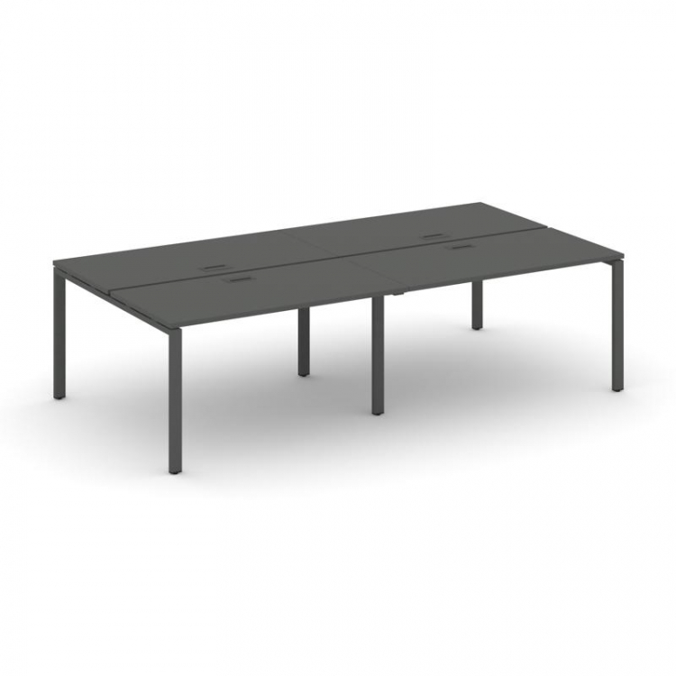 Style Project Рабочая станция 2-х сторон. SN-6P.DRS-033 Антрацит/Металл Антрацит 2760*1232*750