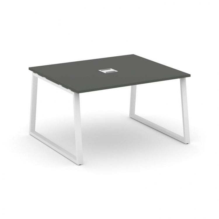 Style Project Стол переговорный SN-6T1.SPRG-032 Антрацит/Металл Белый/Заглушка Металл Белый 1180*118