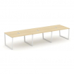Style Project Стол переговорный SN-6T2.SPRG-053 Акация Лорка/Металл Белый/Заглушка Металл Белый 4410