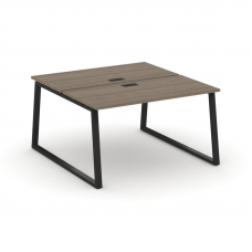 Style Project Рабочая станция 2-х сторон. SN-6T1.DRS-014 Вяз Благородный/Металл Черный/Заглушка Плас