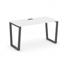 Style Project Стол письменный SN-6T2.SP-012 Белый/Металл Антрацит/Черный Пластик 1180*700*750