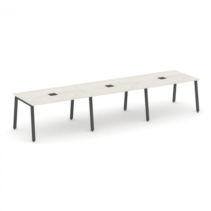 Style Project Стол переговорный SN-6A.SPRG-021 Дуб Наварра/Металл Антрацит 2940*980*750