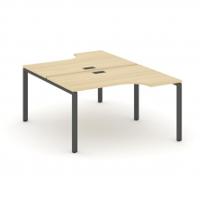 Style Project Рабочая станция эргоном. SN-6P.DRPA-002 Акация Лорка/Металл Антрацит 1580*1232/1992*75