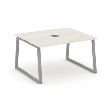 Style Project Стол переговорный SN-6T1.SPRG-033 Дуб Наварра/Металл Серый/Заглушка Металл Серый 1380*