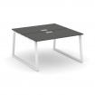 Style Project Рабочая станция 2-х сторон. SN-6T1.DRS-021 Антрацит/Металл Белый/Заглушка Пластик Белы