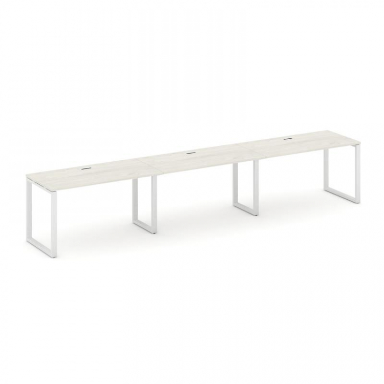 Style Project Рабочая станция 1 сторон. SN-6O.ORS-052 Дуб Наварра/Металл Белый 3540*800*750