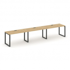 Style Project Рабочая станция 1 сторон. SN-6O.ORS-034 Тиквуд Светлый/Металл Антрацит 4740*600*750