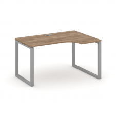 Style Project Стол рабочий эргоном. SN-6O.SPA-001(R) Дуб Табак/Металл Серый 1380*600/980*750