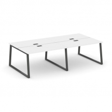 Style Project Рабочая станция 2-х сторон. SN-6T1.DRS-044 Белый/Металл Антрацит/Черный Пластик 3160*1