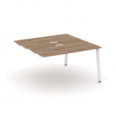 Style Project Стол-приставка к опор. элем. SN-6A.DPRS-014 Дуб Табак/Металл Белый 1580*1432*750