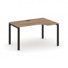 Style Project Стол рабочий эргоном. SN-6P.SPA-011(R) Дуб Табак/Металл Черный 1380*700/980*750