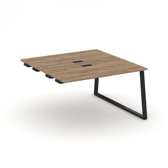 Стайл Проджект Стол-приставка к опор. элем. SN-6T1.DPRS-023 Дуб Табак/Металл Черный/Заглушка Пластик