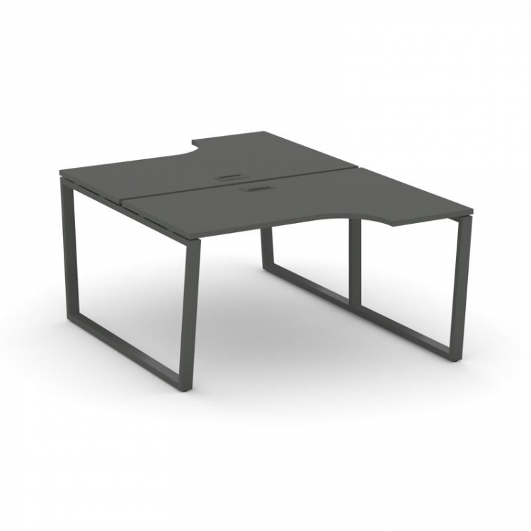 Style Project Рабочая станция эргоном. SN-6T2.DRPA-002 Антрацит/Металл Антрацит/Черный Пластик 1580*