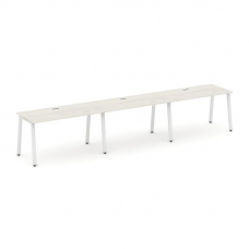 Style Project Рабочая станция 1 сторон. SN-6A.ORS-033 Дуб Наварра/Металл Белый 4140*600*750