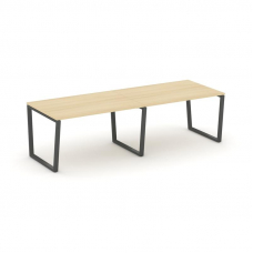 Style Project Стол переговорный SN-6T2.SPRG-014.3 Акация Лорка/Металл Антрацит 3160*980*750