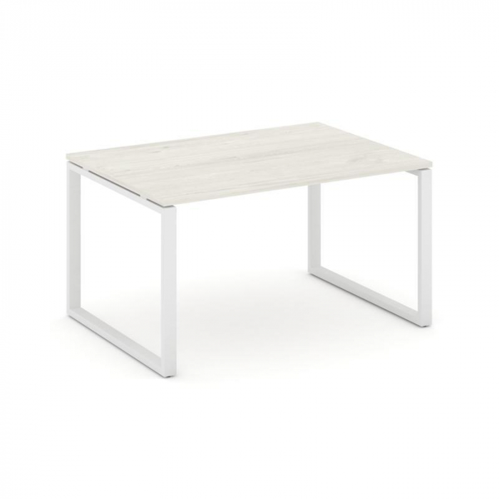 Style Project Стол переговорный SN-6O.SPRG-001.3 Дуб Наварра/Металл Белый 980*980*750