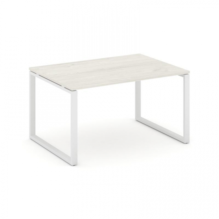 Style Project Стол переговорный SN-6O.SPRG-004.3 Дуб Наварра/Металл Белый 1580*980*750