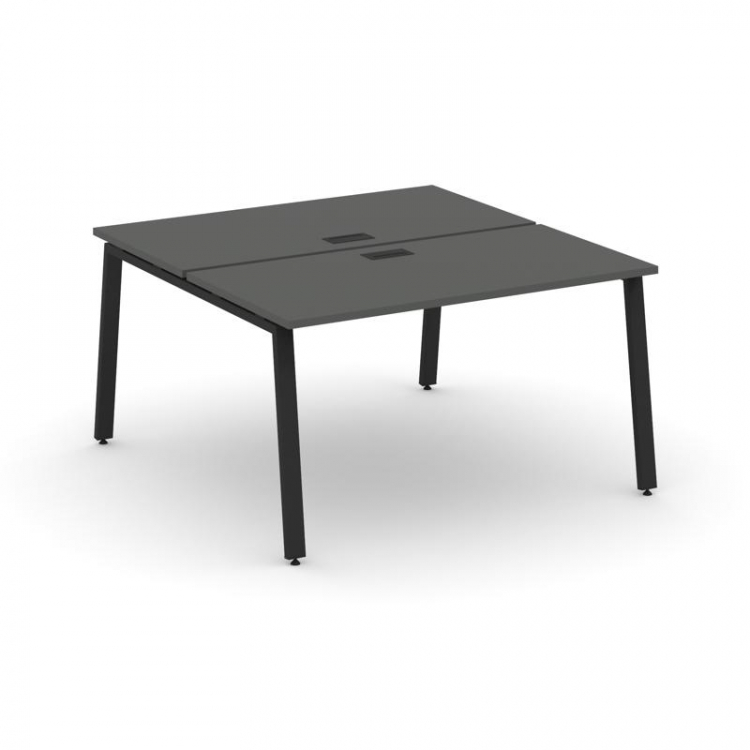 Style Project Рабочая станция 2-х сторон. SN-6A.DRS-014 Антрацит/Металл Черный 1580*1432*750