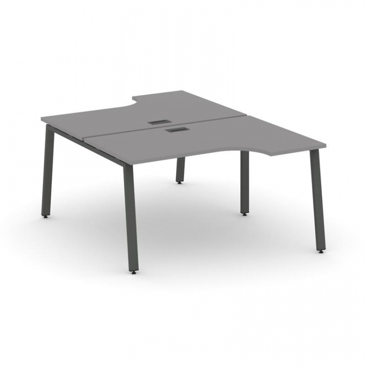 Стайл Проджект Рабочая станция эргономичная SN-6A.DRPA-002 Серый Пепел/Металл Антрацит 1580*1232/199