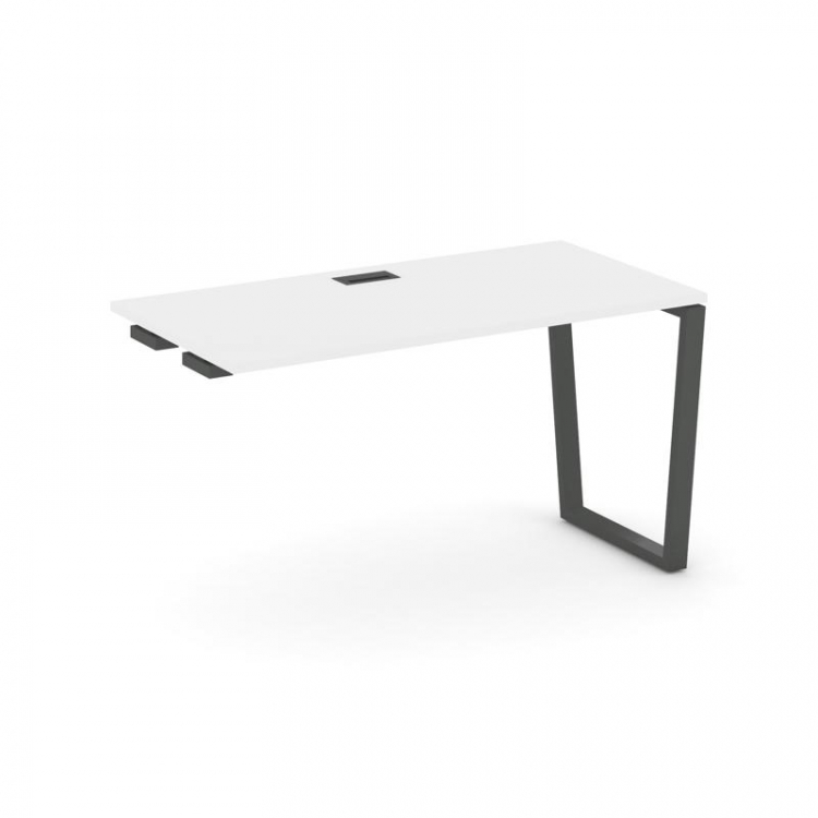 Style Project Стол-приставка к опор. элем. SN-6T2.OPRS-003 Белый/Металл Антрацит/Черный Пластик 1380