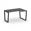 Style Project Стол рабочий эргоном. SN-6T2.SPA-011(R) Антрацит/Металл Черный/Заглушка Пластик Черный