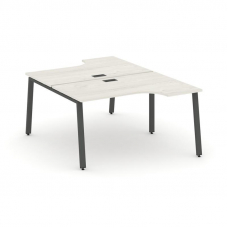 Style Project Рабочая станция эргоном. SN-6A.DRPA-022 Дуб Наварра/Металл Антрацит 1580*1632/1992*750