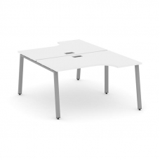 Style Project Рабочая станция эргоном. SN-6A.DRPA-002 Белый/Металл Серый 1580*600/2000*750